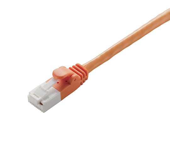 LANケーブル　CAT6対応　EU　RoHS指令準拠　爪折れ防止　簡易パッケージ仕様　15m　オレンジ