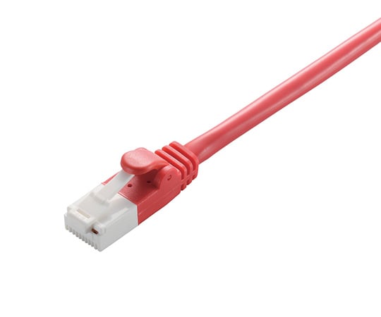 LANケーブル　CAT6対応　EU　RoHS指令準拠　爪折れ防止　簡易パッケージ仕様　30m　レッド