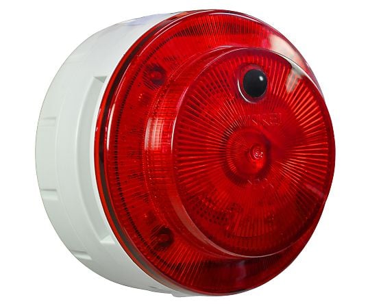 電池式LED多目的警報器　ニコUFOmyobo（赤）　盗難侵入　接点　VK10M-D48CR-TN