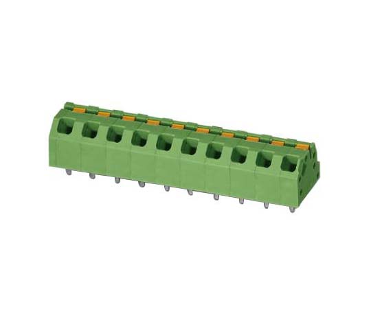 64-2547-67 基板用端子台 SPTAFシリーズ 一番の 5mmピッチ 緑 限定価格セール！ 2列 12極 1862372