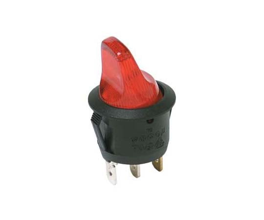 ロッカースイッチ 黒 1袋（5個入）