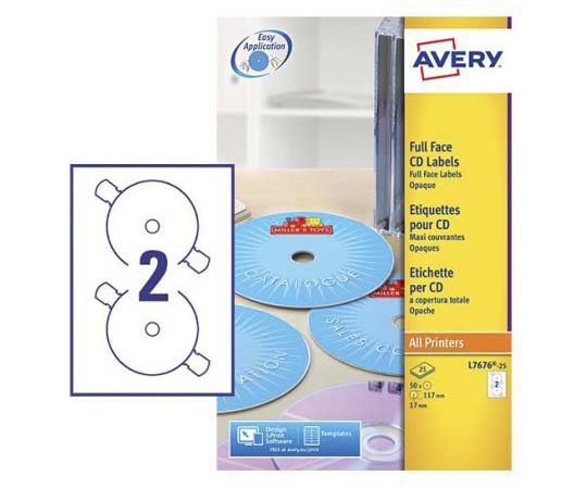 CD/DVDラベル 1袋（50個入）