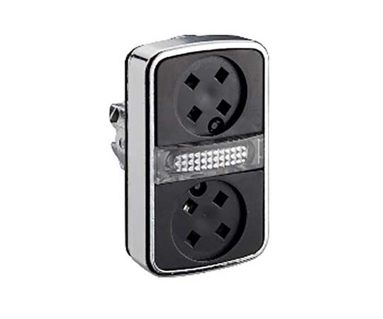 押ボタンヘッド　ZB4 スプリングリターン　黒