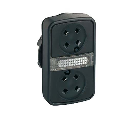 押ボタンヘッド　ZB5 スプリングリターン　黒