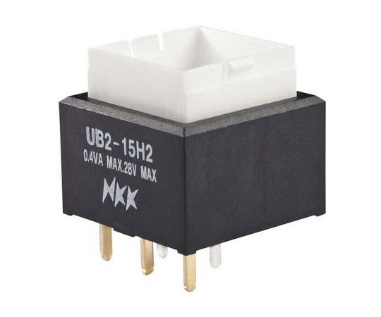 押しボタンスイッチ 0.4 VA On-(On) スルーホール 赤/緑 単極双投(SPDT)