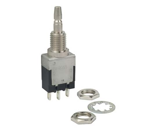 押しボタンスイッチ 3 A On-On 単極双投(SPDT) 6.35 Dia.mm