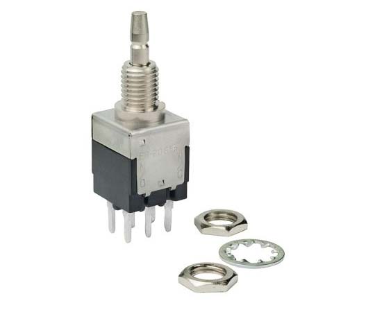 押しボタンスイッチ 3 A On-(On) 双極双投(DPDT) 6.35 Dia.mm