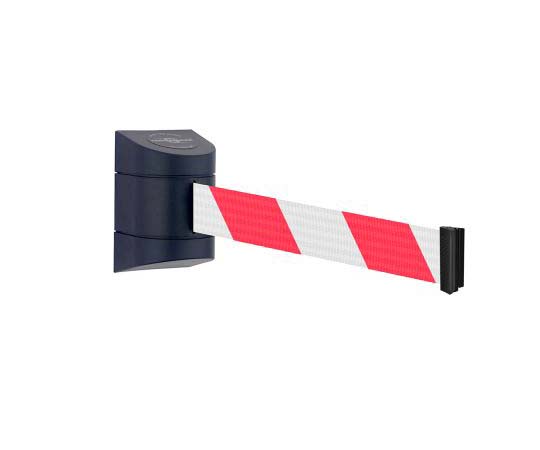 Wall mount barrier　Red/White Webbing
