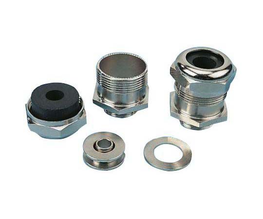 ケーブルグランド　径：PG21　材質：ニッケルめっき真鍮