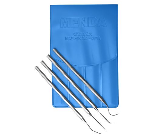 プローブ セット ステンレス 4種類 ケース付き（青）1セット（4本入）