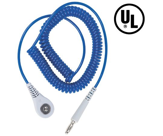 コード　コイル式　JEWEL　青　ストレート　4mm