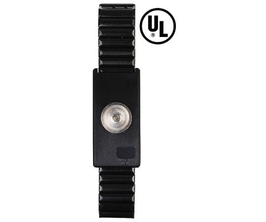 リストバンド　JEWEL　マグネット嵌合　金属長さ調整機能付き　黒