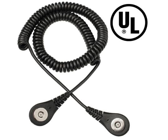 コード　コイル式　JEWEL　マグネット嵌合　マグネット接地　黒