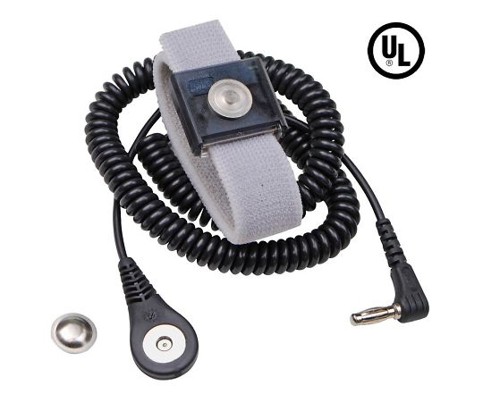 リストストラップ　マグネット嵌合　調節可能　伸縮性　黒　1.8M