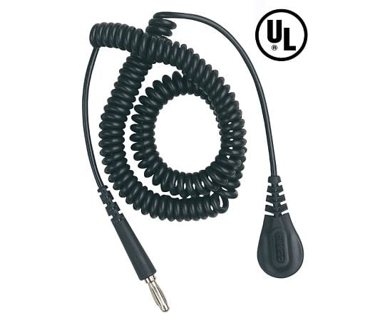 コード　コイル式　黒　4mm