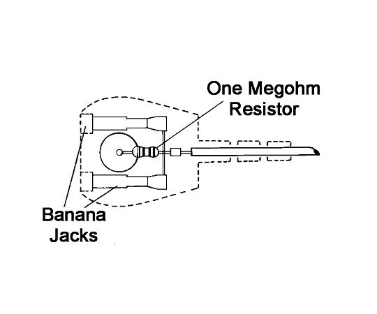 コード　共用接地　10mm端子　抵抗付き