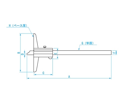 64-2950-85 カルマデプスゲージ 200mm 一般校正付 CDS-20 【AXEL