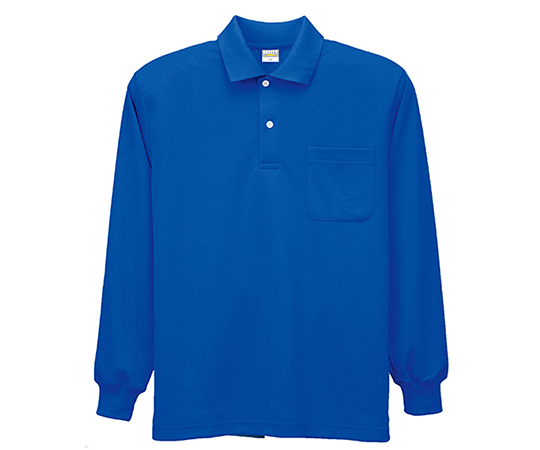制電シリーズ DRY帯電防止長袖ポロシャツ　Ｒブルー　４Ｌ