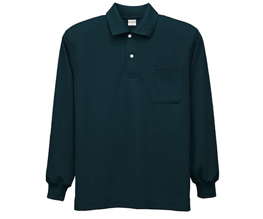 制電シリーズ DRY帯電防止長袖ポロシャツ　ブラック　ＬＬ