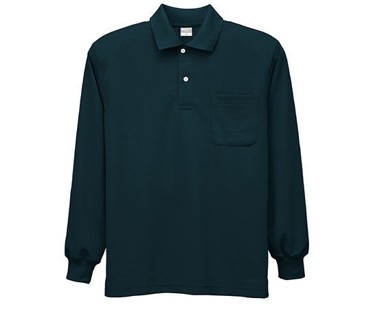 制電シリーズ DRY帯電防止長袖ポロシャツ　ブラック　４Ｌ