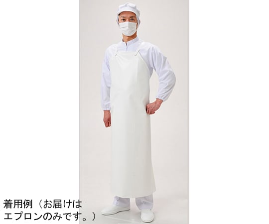 取扱を終了した商品です 弘進ゴム エプロン ネオフレッシュ前掛 100 ホワイト M G0477ap 64 32 58 Axel アズワン