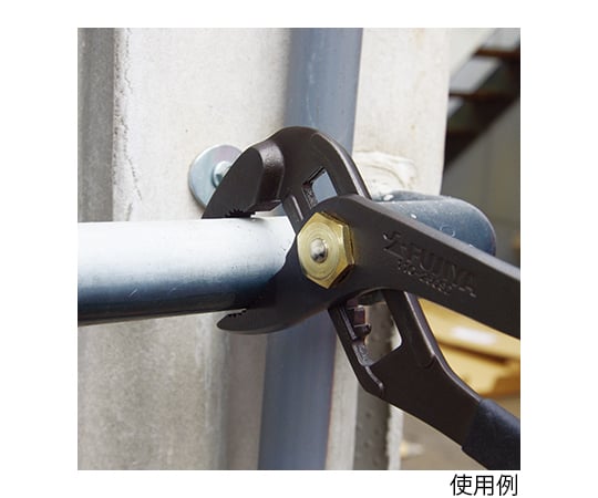 ウォーターポンププライヤー（黒金・バネ付・ドライバー付）　254mm