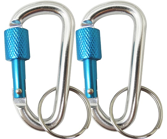 ロック式スナップフック　青