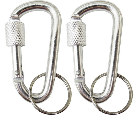 ロック式スナップフック　銀