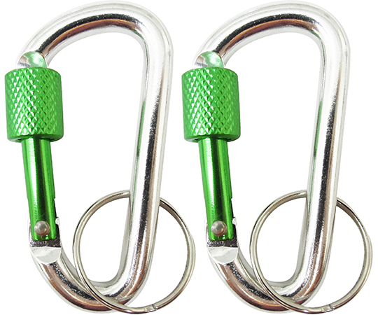 ロック式スナップフック　緑