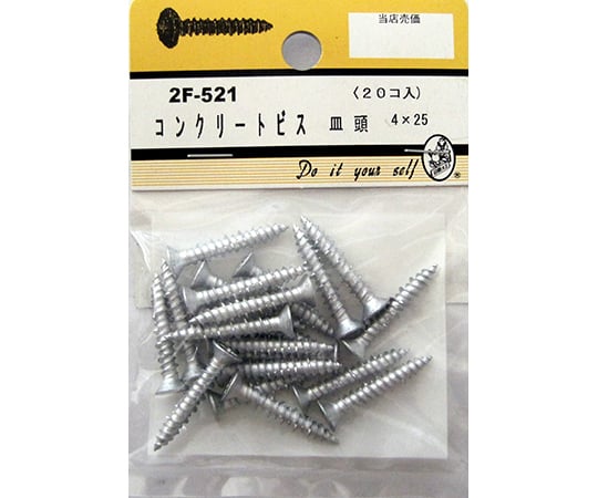 コンクリートビス　皿頭　20個入