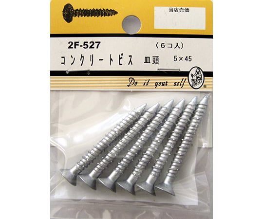 コンクリートビス　皿頭　6個入