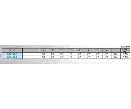 ステンレス製精密小型バイス　GSVL10-1