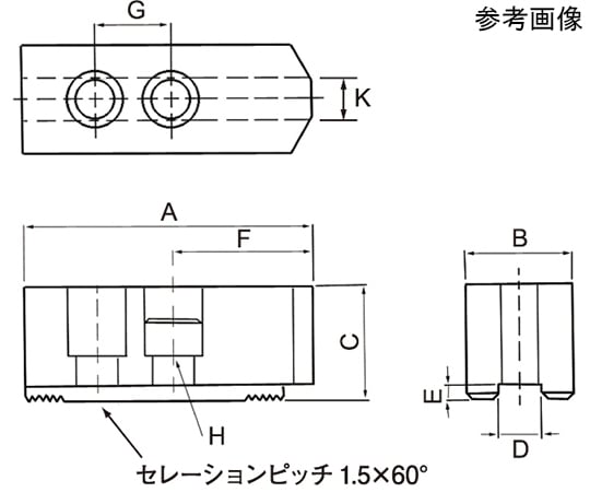 ギガ・セレクション 北川鉄工所 油圧・エアチャック用 B-200/B-226小径