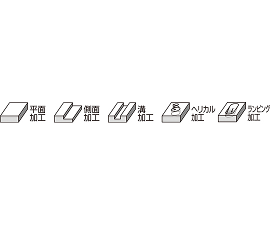 64-3277-22 3枚刃超硬スクエアエンドミル 非鉄金属加工用 SAUM345-200