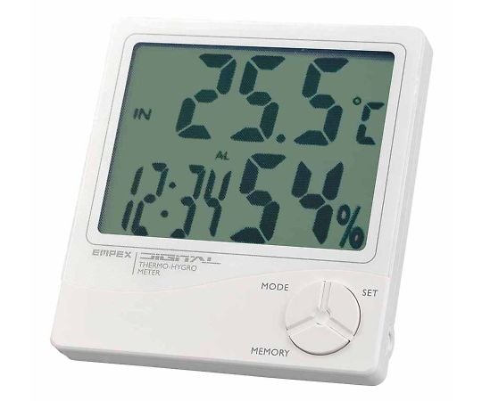 64-3279-88 デカデジ 温湿度計（時計/カレンダー付き） TD-8240