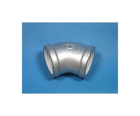 白　45°エルボ（バンド付）