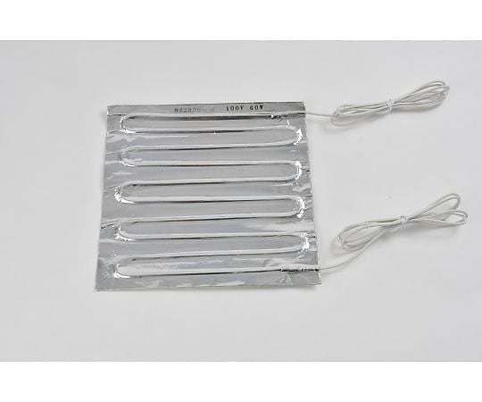 アルミ箔ヒーター100V　60W　200mm×200mm　リード線1m