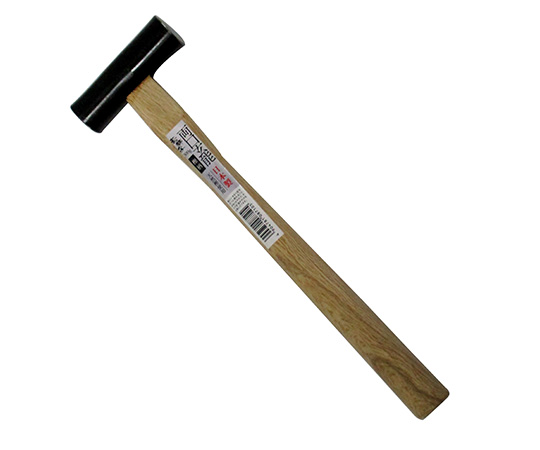 両口玄能　天然樫柄　頭重量300g