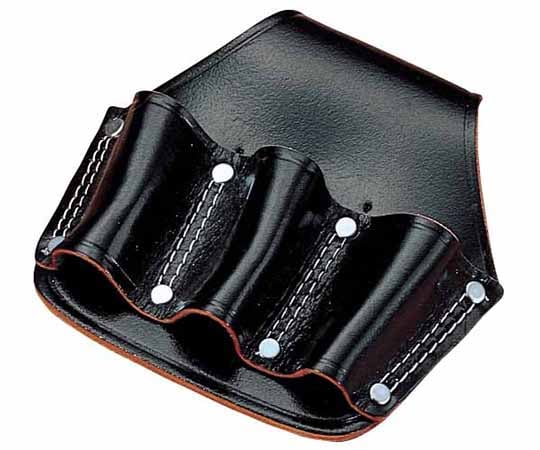 黒床皮ペンチ差し　8インチ用　3丁入　二重縫