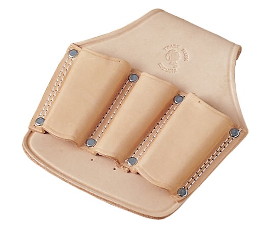 ヌメ皮ペンチ差し　8インチ用　3丁入　二重縫　型押