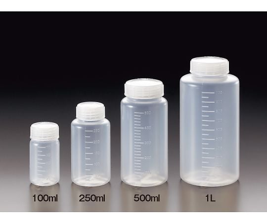 64-3685-76 EOG滅菌瓶（PP広口） 透明・100mL 17014