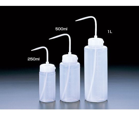 64-3687-24 サンプラR 丸型洗浄瓶（広口タイプ） 250mL 02117