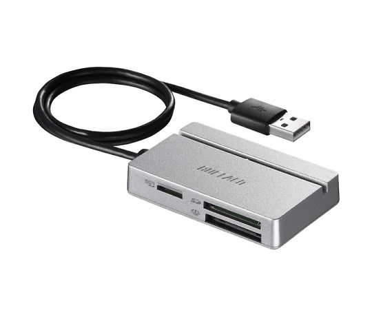 USB2.0　マルチカードリーダー/ライター　スタンダードモデル　シルバー