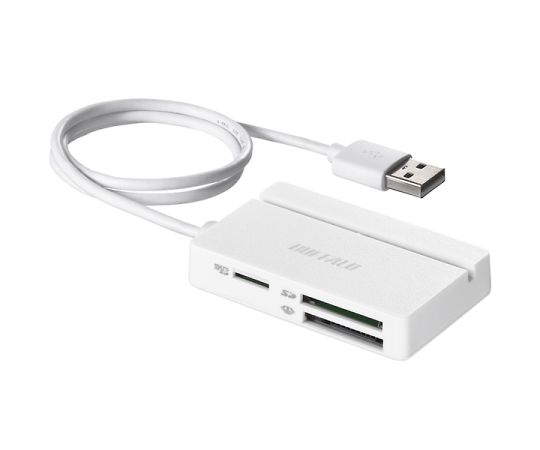 USB2.0　マルチカードリーダー/ライター　スタンダードモデル　ホワイト