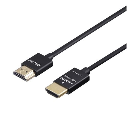 イーサネット対応　HIGH　SPEED　HDMIケーブル　スリムタイプ　3.0m　ブラック
