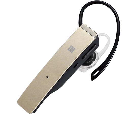Bluetooth4.1対応 2マイクヘッドセット メタルアンテナ搭載＆NFC対応モデル ゴールド BSHSBE500GD