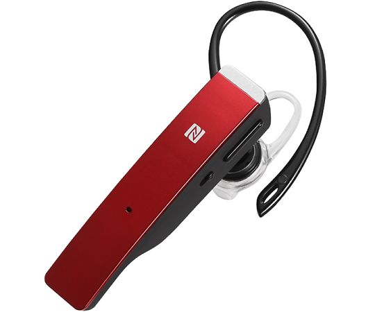 Bluetooth4.1対応 2マイクヘッドセット メタルアンテナ搭載＆NFC対応モデル レッド BSHSBE500RD