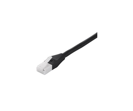 ツメの折れないLANケーブル　カテゴリー5e　ストレート　スタンダード　0.5m　ブラック