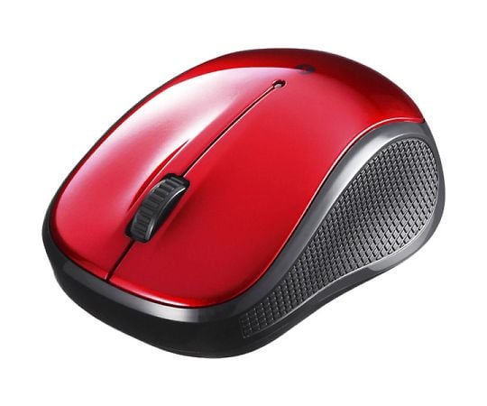 Bluetooth3.0対応 BlueLED光学式マウス 静音/3ボタン レッド BSMBB100RD