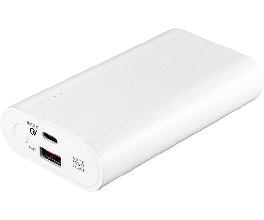 モバイルバッテリー 10050mAh USB Type-C入出力対応 2ポート ホワイト BSMPB10010C2WH